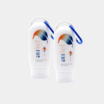 2 aulief 2 oz plastic squeeze bottles with clip with a sticker that says formerly China-Gel.
