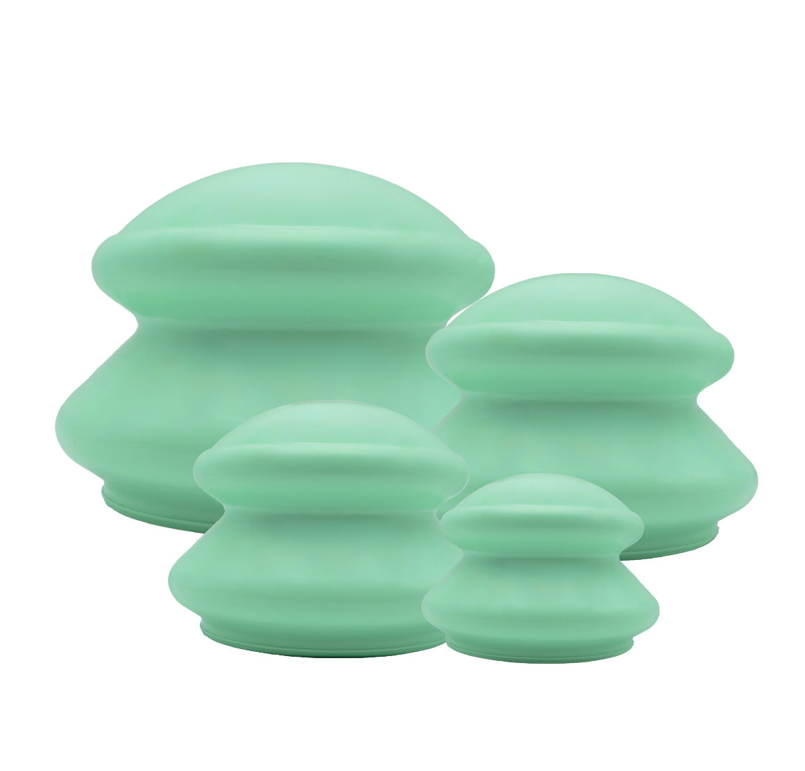 Mint colored Silicone Cupping Set of 4