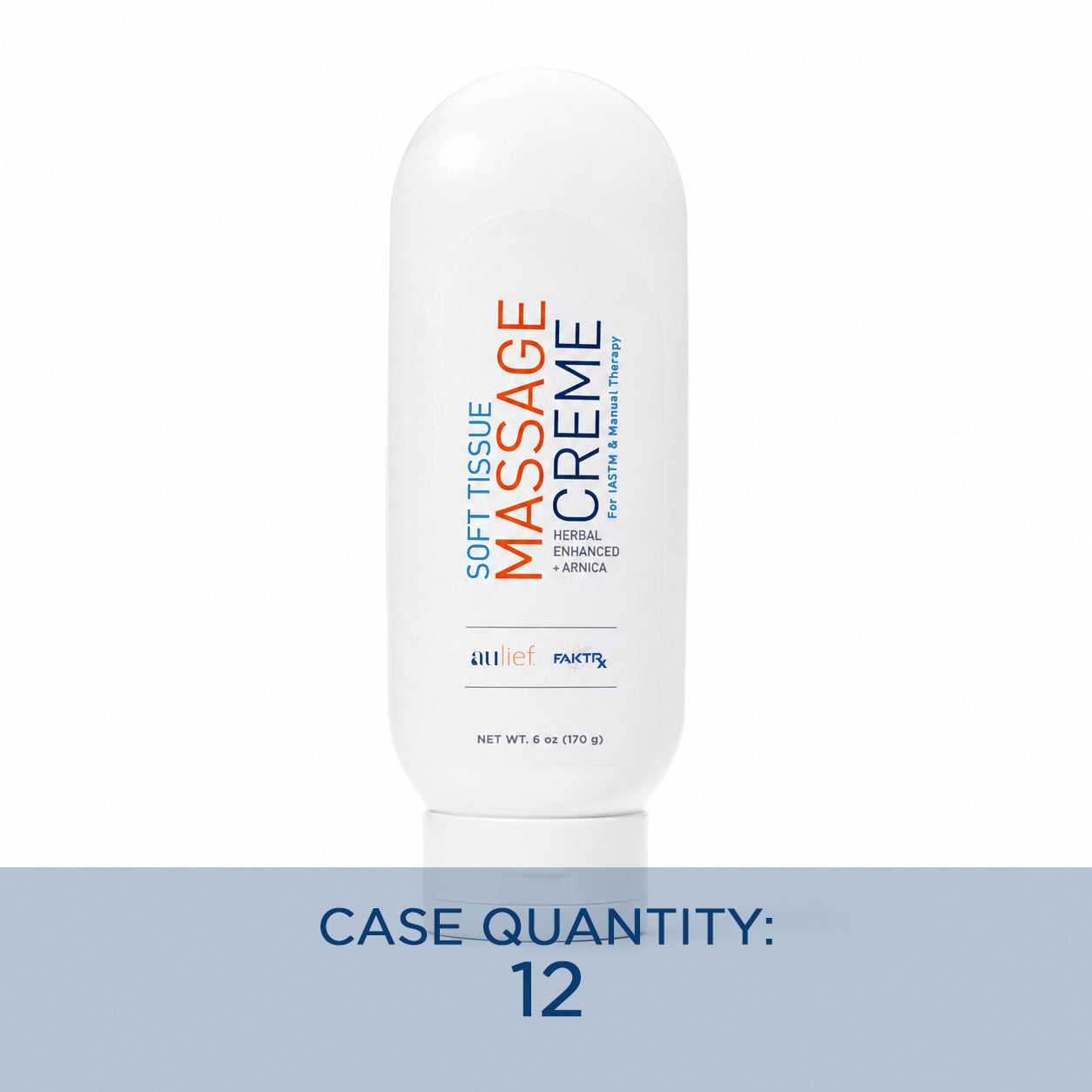 Soft Tissue Therapy Creme massage cream 6oz tottle with text case quantity: 12