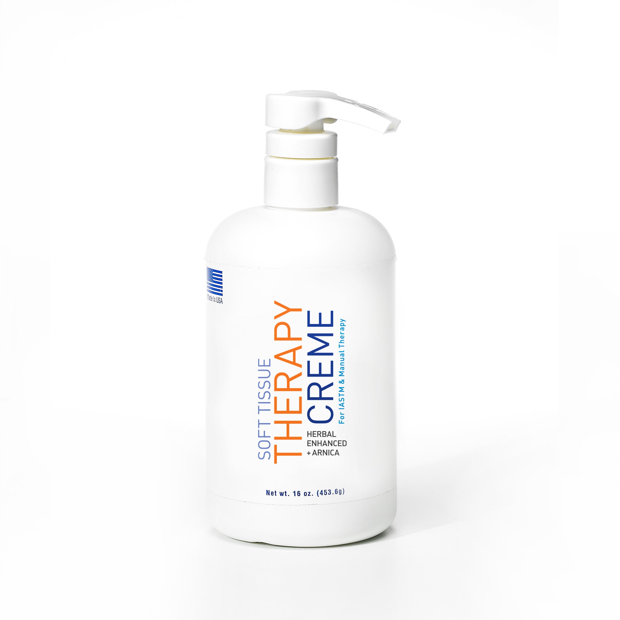Soft tissue therapy creme 16 oz plastic bottle with pump