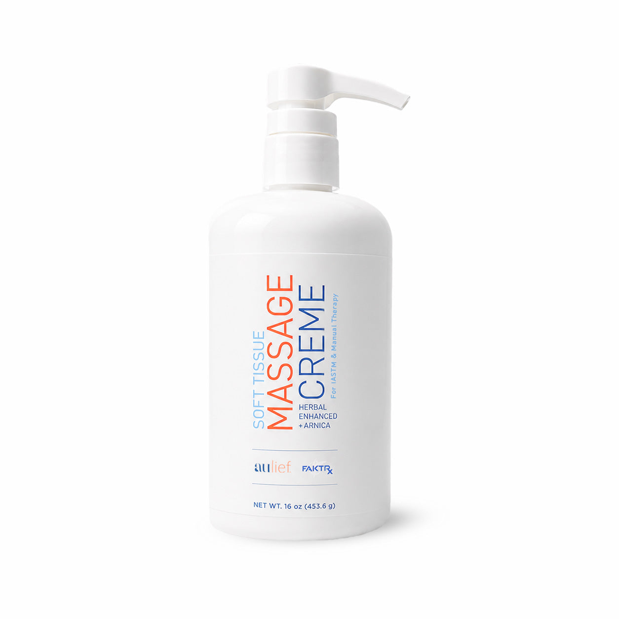 Soft tissue therapy creme 16 oz plastic bottle with pump
